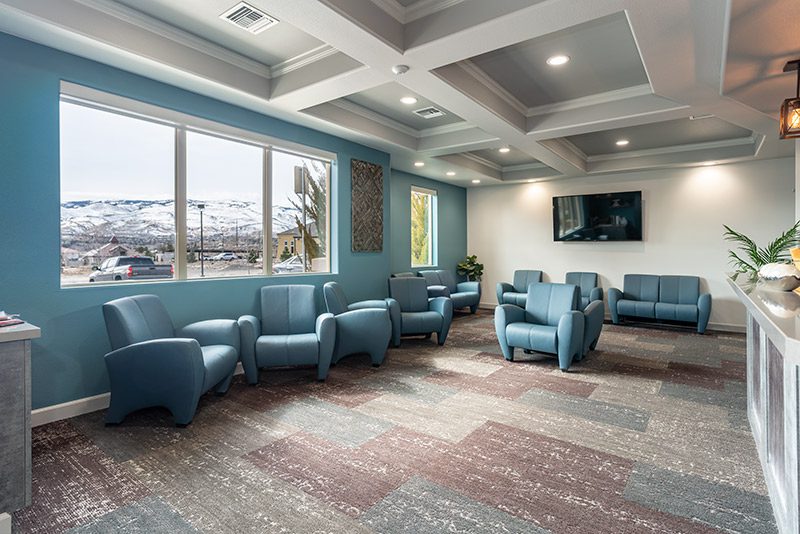 Stryker construction Well Beyond Dental Waiting Room